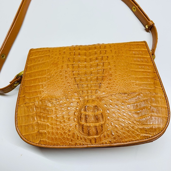 MARINA MR Crocodile shoulder bag Croco Leather bag - Picture 2 of 16